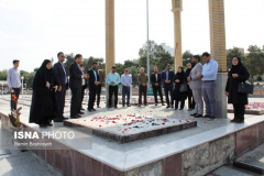 آیین غبارروبی و گلباران مزار شهدای انقلاب، هشت سال دفاع مقدس، گمنام و مدافع حرم گرگان